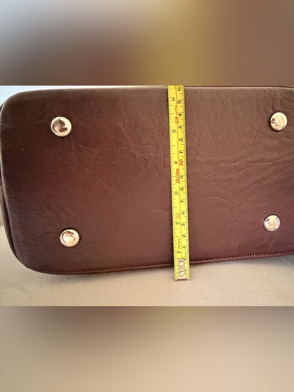 NWOT Authentic Leather Brown Bucket Bag - Picture 10 of 10